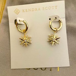 Kendra Scott star earrings, starburst, brand new